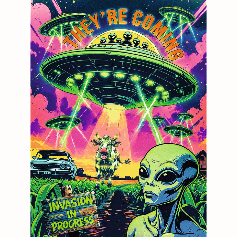 Puzzle Premium Plus Quality 1000 el. Hall of Horror: UFO