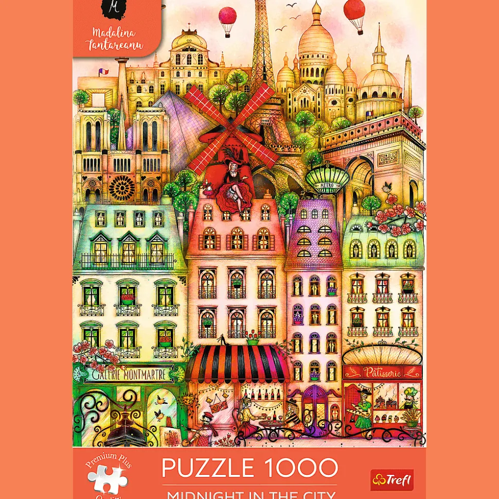 Puzzle Premium Plus Quality 1000 el. O północy w Paryżu
