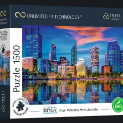 Puzzle Prime 1500 el. Światła Miasta, Perth, Australia