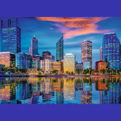 Puzzle Prime 1500 el. Światła Miasta, Perth, Australia