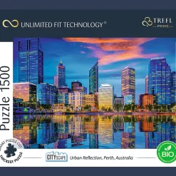 Puzzle Prime 1500 el. Światła Miasta, Perth, Australia