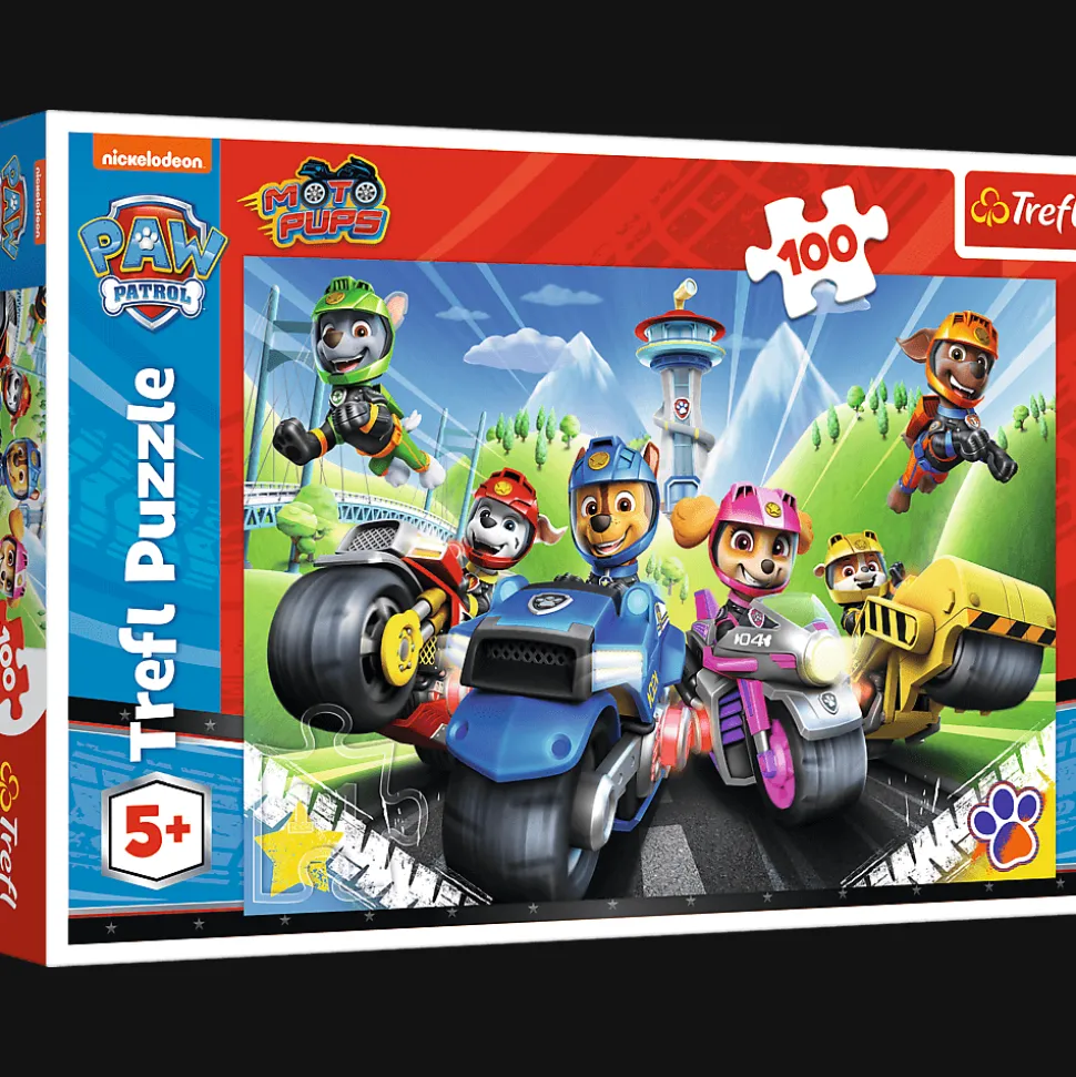 Puzzle Psi Patrol 100 el. Psi Patrol na motorach