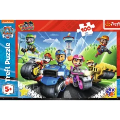 Puzzle Psi Patrol 100 el. Psi Patrol na motorach