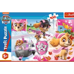 Puzzle Psi Patrol 100 el. Skye w akcji