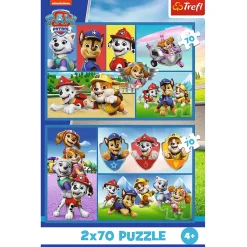 Puzzle Psi Patrol 2 x 70 el. Psi Patrol rządzi