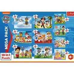 Puzzle Psi Patrol 10w1 Niezawodna druzyna Psiego Patrolu