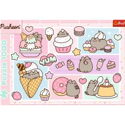 Puzzle Pusheen 1000 el. Słodki Pusheen