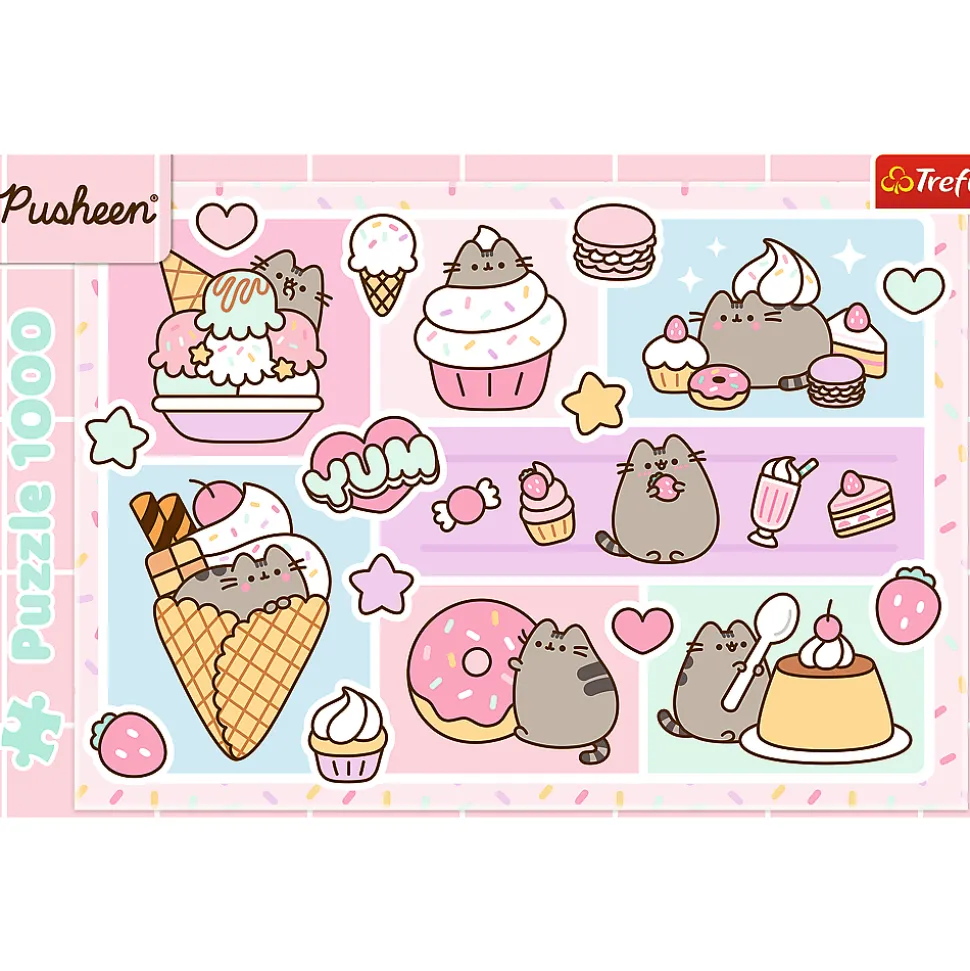 Puzzle Pusheen 1000 el. Słodki Pusheen