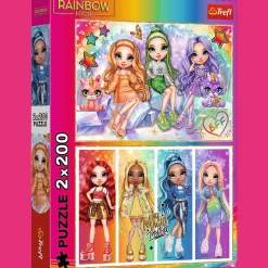 Puzzle Rainbow High 2 x 200 el. Tęczowe lalki