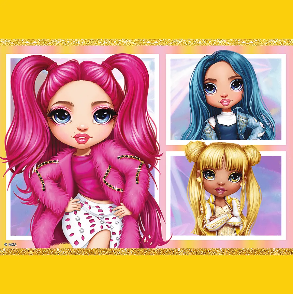 Puzzle Rainbow High 10w1 Kolekcja modnych laleczek