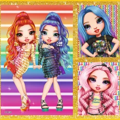 Puzzle Rainbow High 10w1 Kolekcja modnych laleczek