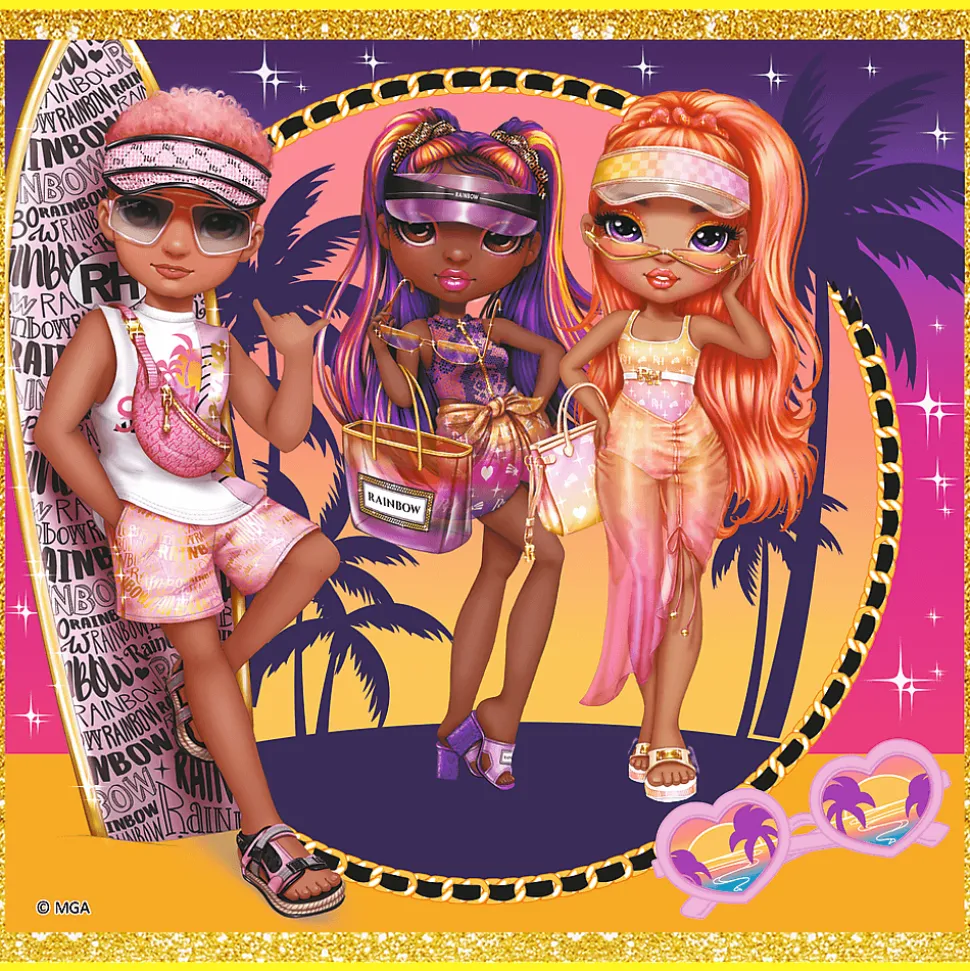 Puzzle Rainbow High 10w1 Kolekcja modnych laleczek