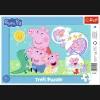Puzzle ramkowe 15 el. Świnka Peppa, Najmilsza świnka