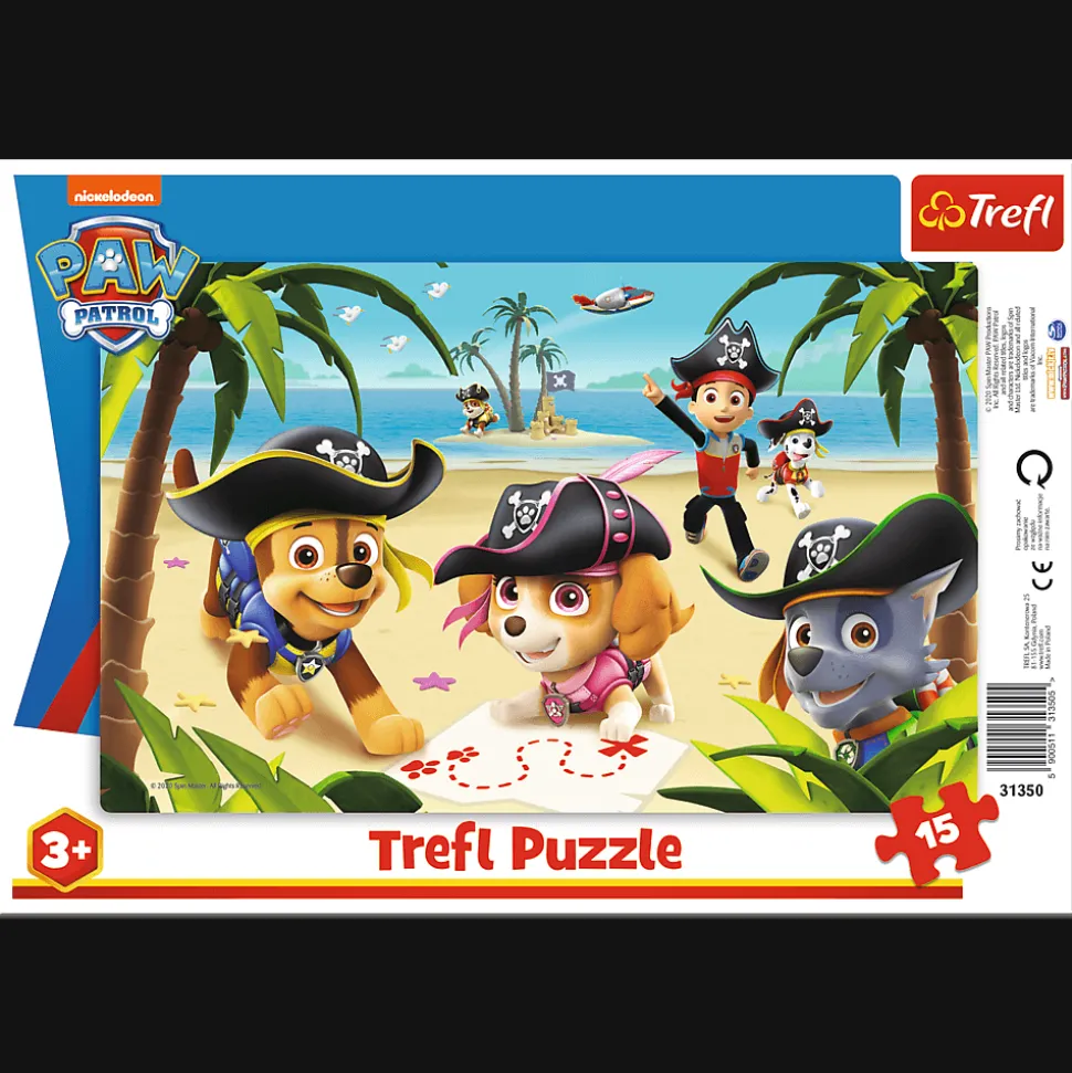 Puzzle ramkowe Psi Patrol 15 el. Przyjaciele z Psiego Patrolu