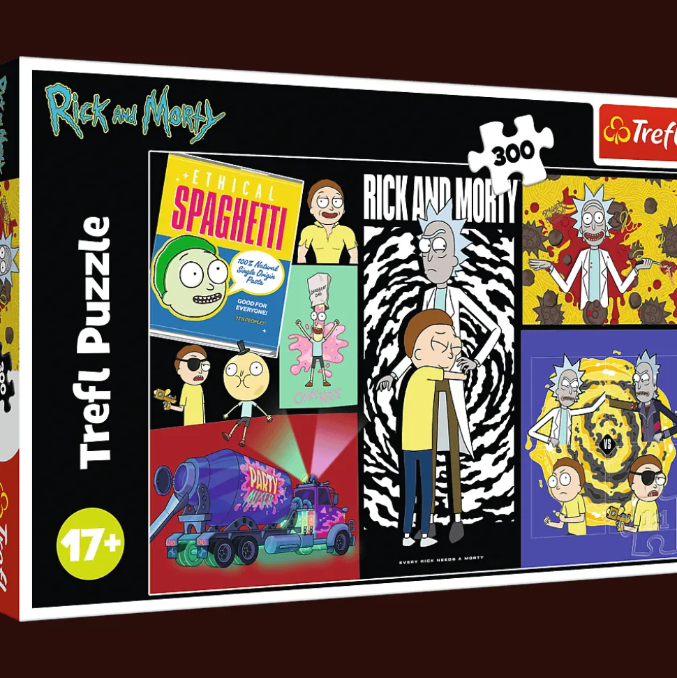 Puzzle Rick i Morty 300 el. Dziwne miejsce w galaktyce