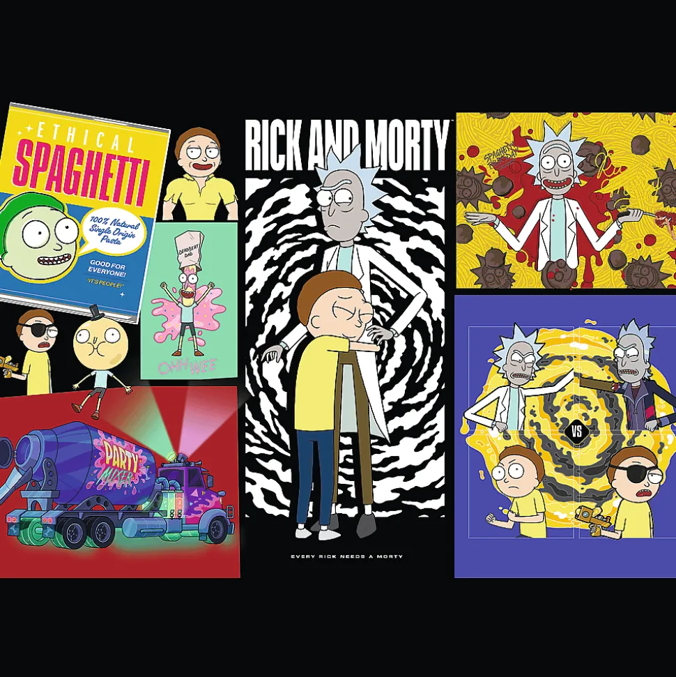 Puzzle Rick i Morty 300 el. Dziwne miejsce w galaktyce