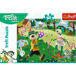 Puzzle Rodzina Treflików 30 el. Aktywny dzień