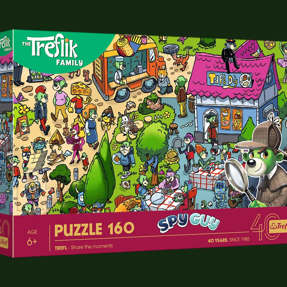 Puzzle Rodzina Treflików 160 el. 40-lecie Trefl - Trefliki celebrują