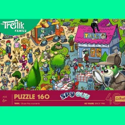 Puzzle Rodzina Treflików 160 el. 40-lecie Trefl - Trefliki celebrują