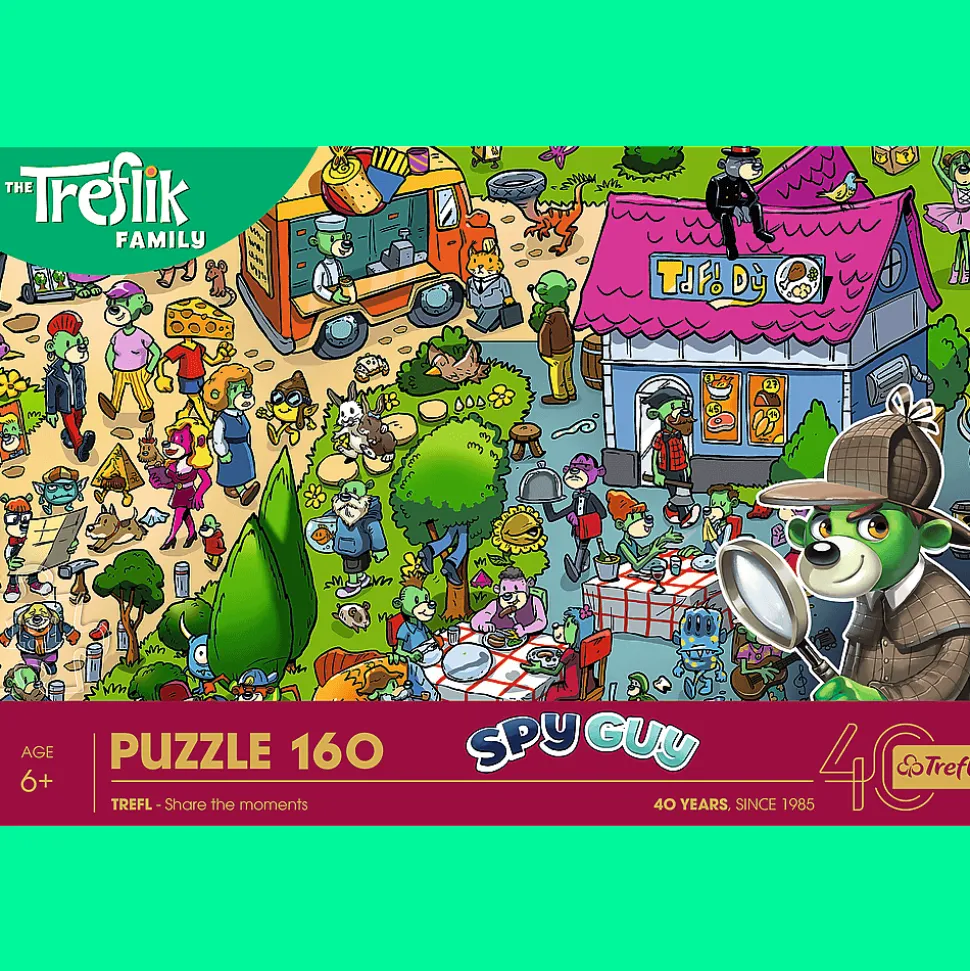 Puzzle Rodzina Treflików 160 el. 40-lecie Trefl - Trefliki celebrują