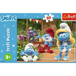 Puzzle Smerfy 30 el. Smerfetka i Smerfy