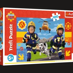Puzzle Strażak Sam 100 el. Zawsze pomocny Strażak Sam
