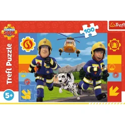 Puzzle Strażak Sam 100 el. Zawsze pomocny Strażak Sam