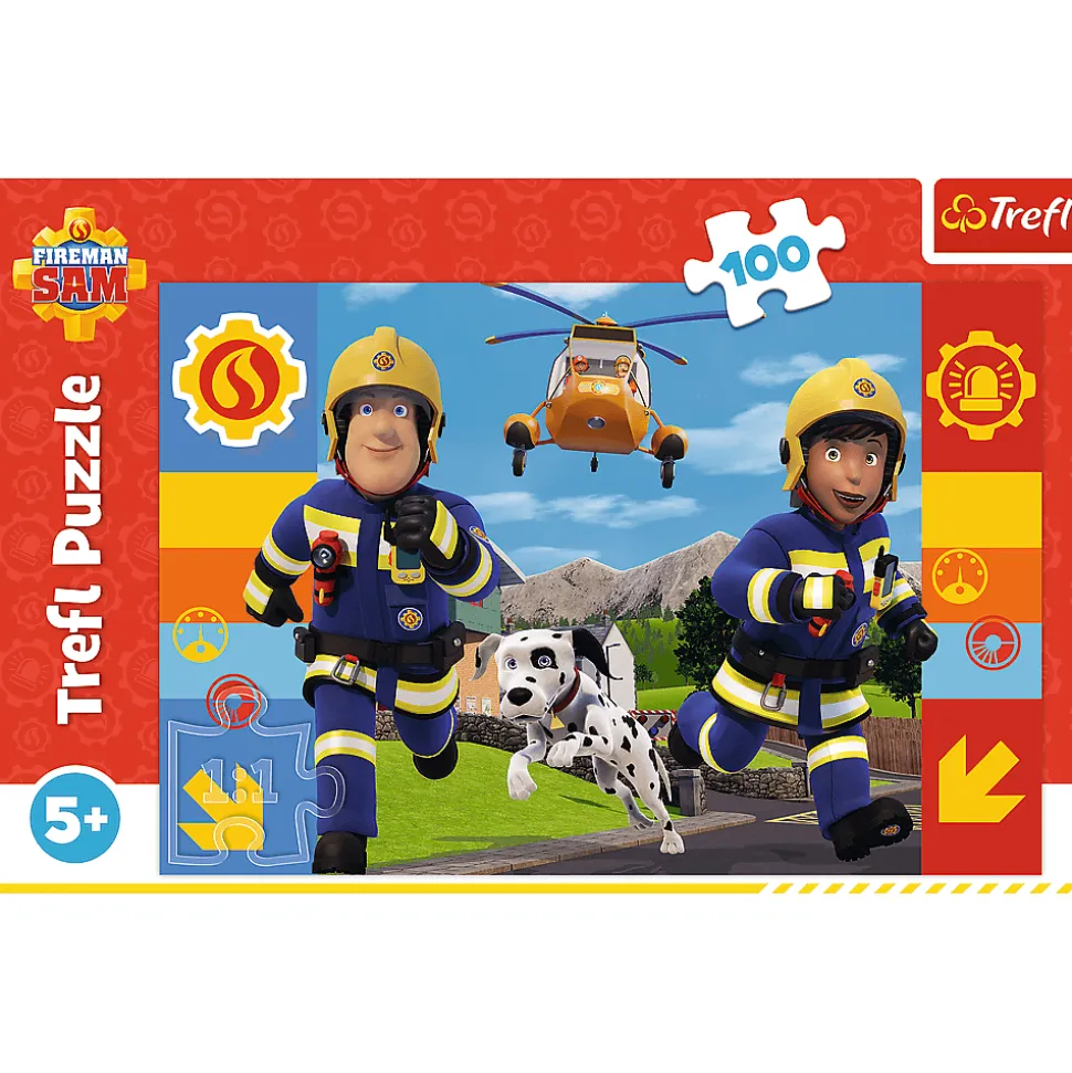 Puzzle Strażak Sam 100 el. Zawsze pomocny Strażak Sam