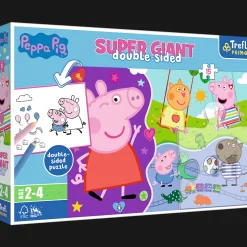 Puzzle Super Giant Świnka Peppa 15 el. Poznaj wesołą Świnkę Peppę