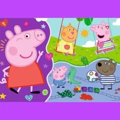 Puzzle Super Giant Świnka Peppa 15 el. Poznaj wesołą Świnkę Peppę