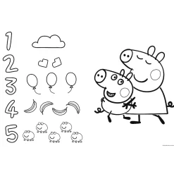 Puzzle Super Giant Świnka Peppa 15 el. Poznaj wesołą Świnkę Peppę