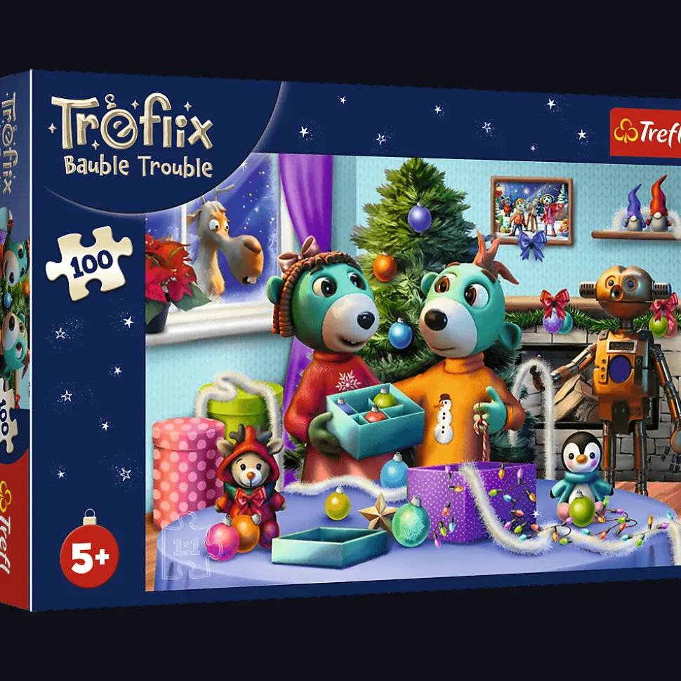 Puzzle Trefliki Ratują Święta 100 el. Święta Rodziny Treflików