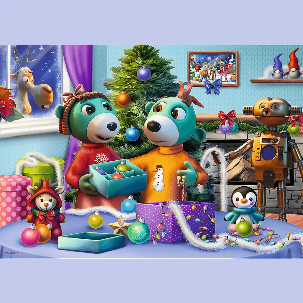 Puzzle Trefliki Ratują Święta 100 el. Święta Rodziny Treflików