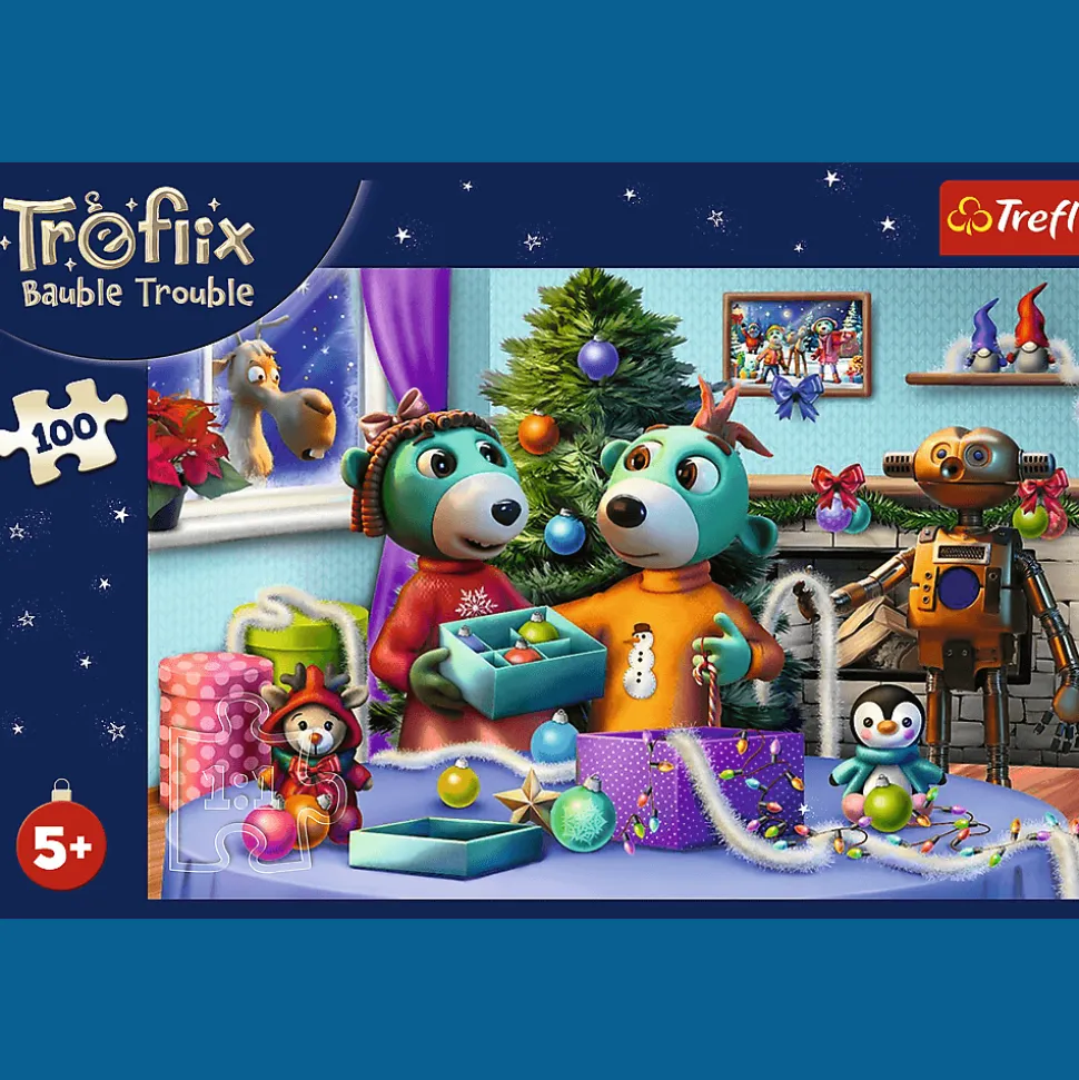 Puzzle Trefliki Ratują Święta 100 el. Święta Rodziny Treflików