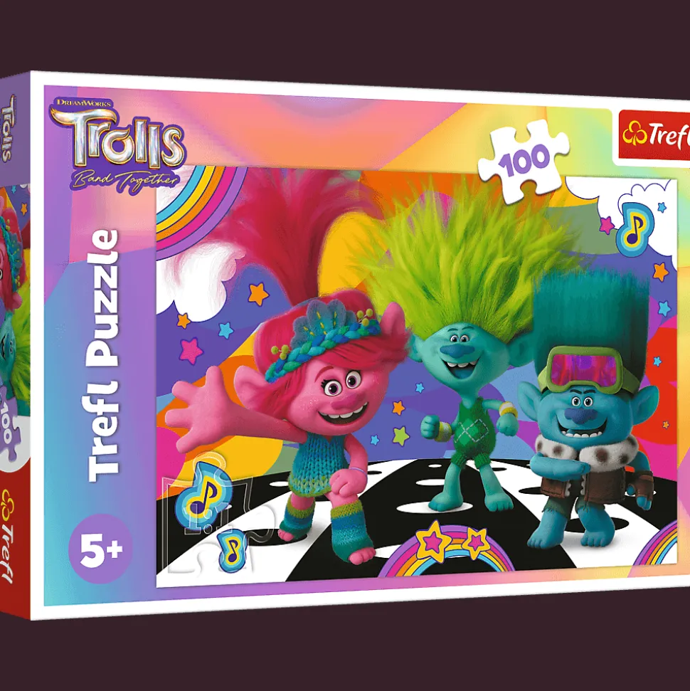 Puzzle Trolls 100 el. Zabawne Trolle