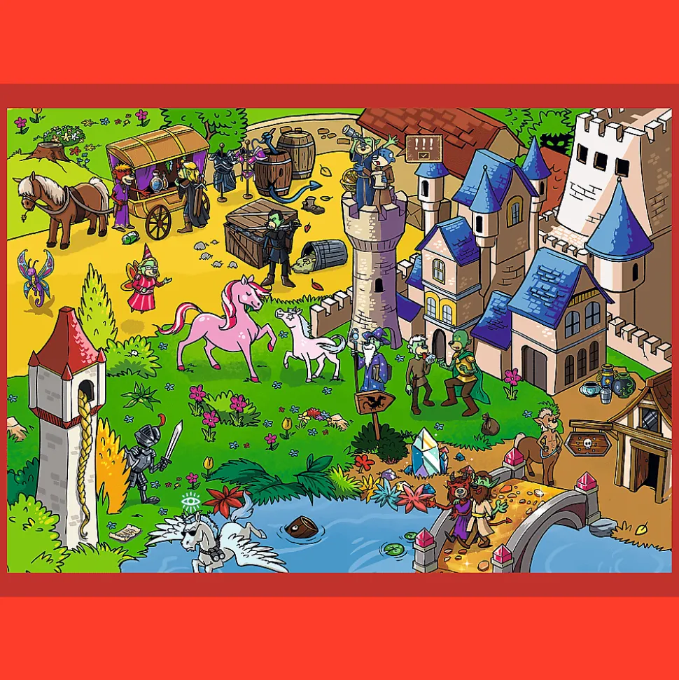 Puzzle 4w1 - Podróże Treflików, Rodzina Treflików