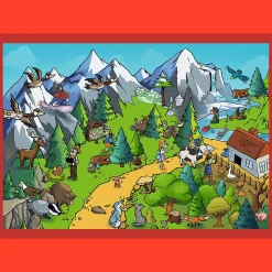 Puzzle 4w1 - Podróże Treflików, Rodzina Treflików