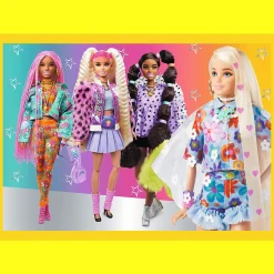 Puzzle 4w1 Barbie Wesoły świat Barbie