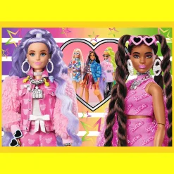 Puzzle 4w1 Barbie Wesoły świat Barbie