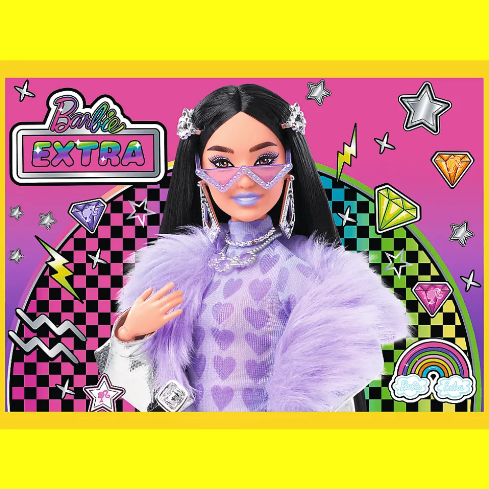 Puzzle 4w1 Barbie Wesoły świat Barbie