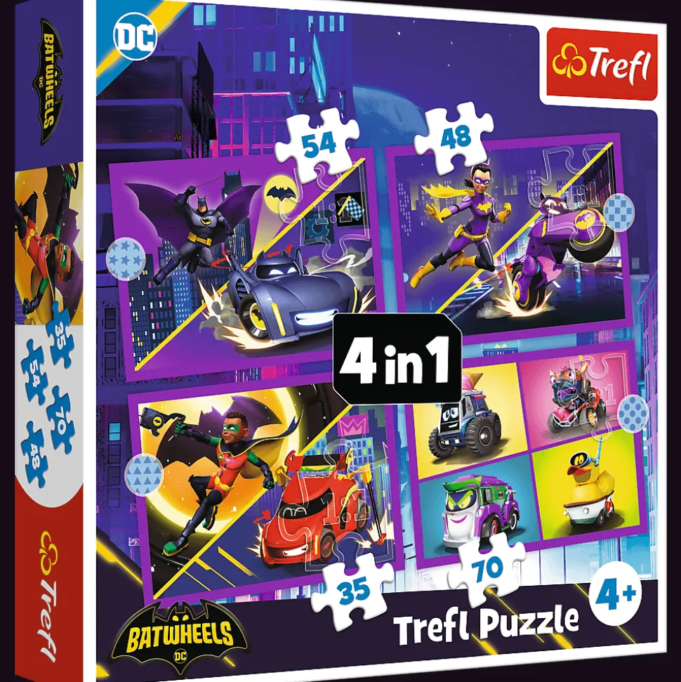 Puzzle 4w1 Batwheels, Poznaj Batwheels