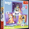 Puzzle 3w1 Bluey, Poznaj Bluey