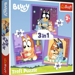 Puzzle 3w1 Bluey, Poznaj Bluey