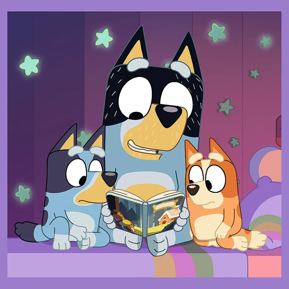 Puzzle 3w1 Bluey, Poznaj Bluey