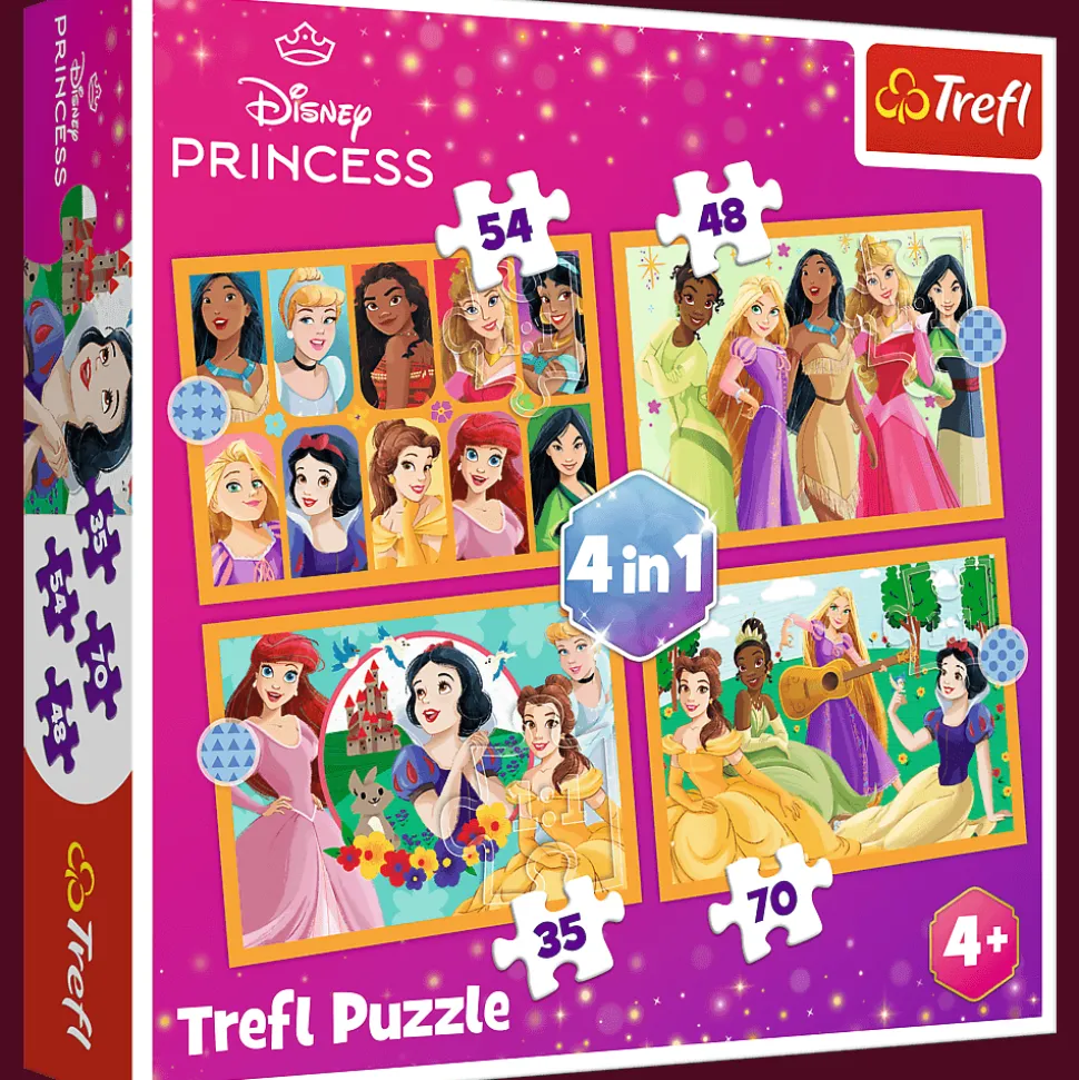 Puzzle 4w1 Disney, Bajkowe historie