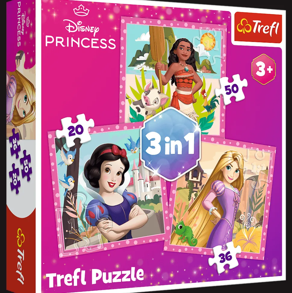 Puzzle 3w1 Disney, Piękne kwiaty