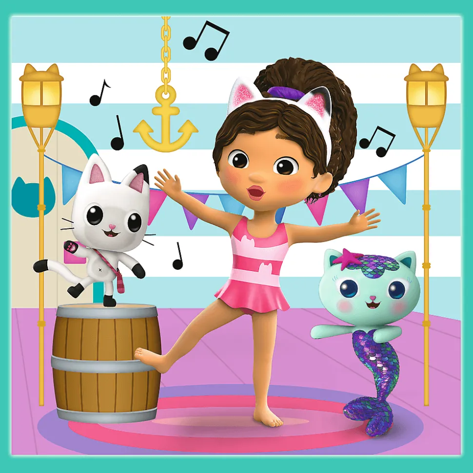 Puzzle 3w1 Gabby's Dollhouse, Aktywności Gabby