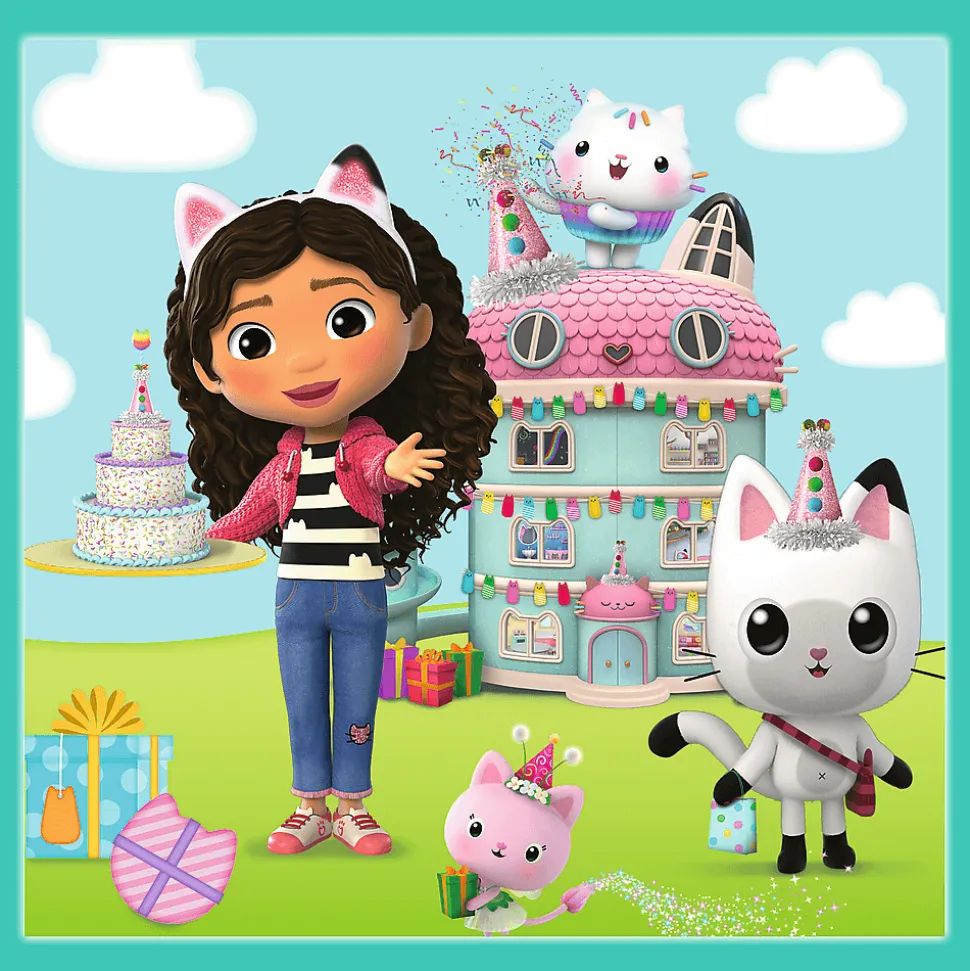 Puzzle 3w1 Gabby's Dollhouse, Aktywności Gabby