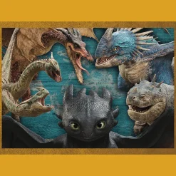 Puzzle 4w1 Jak wytresować smoka, Smocze dni