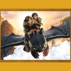 Puzzle 4w1 Jak wytresować smoka, Smocze dni